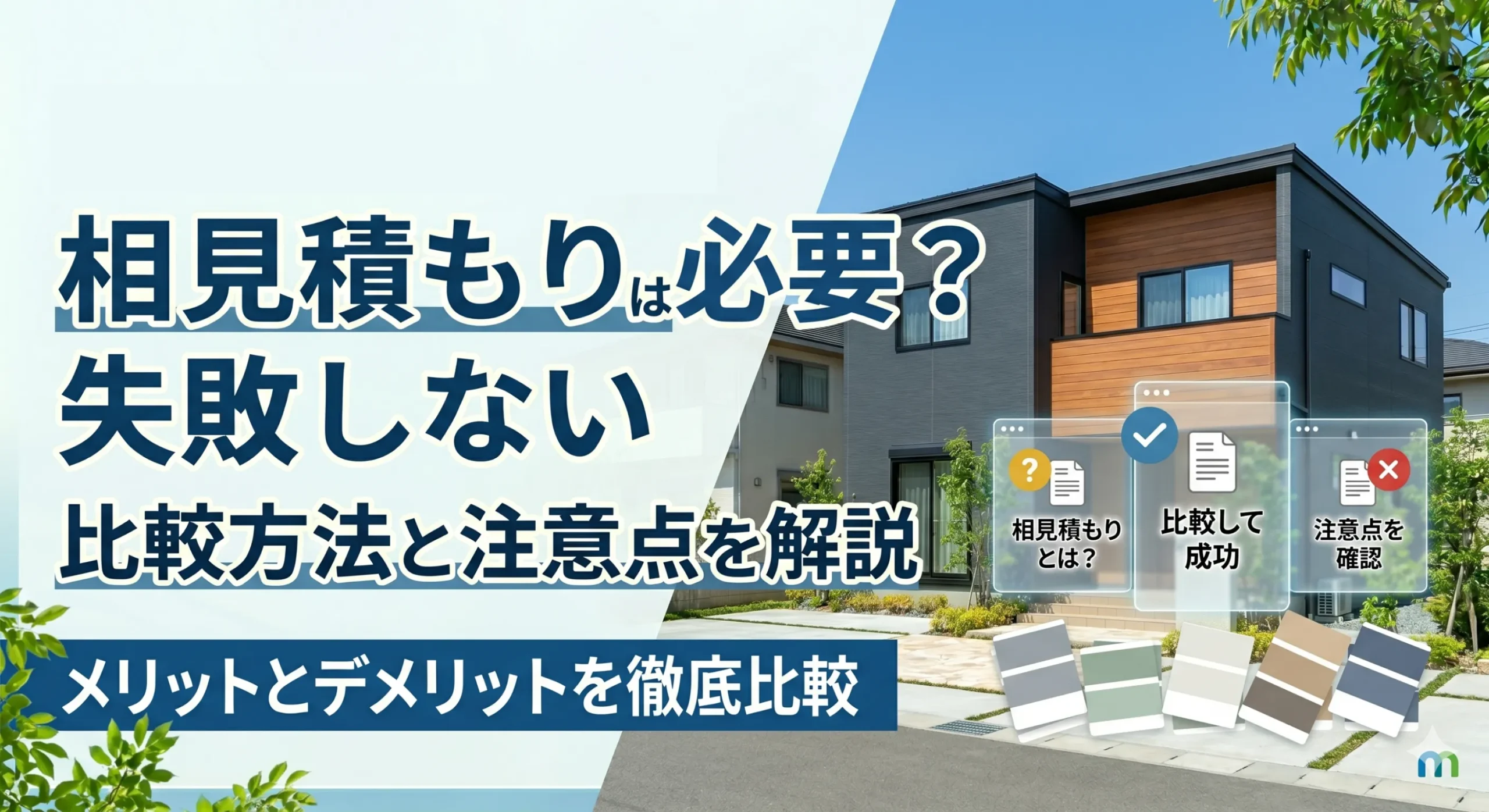 外壁塗装の相見積もりは必要？失敗しない比較方法と注意点を解説